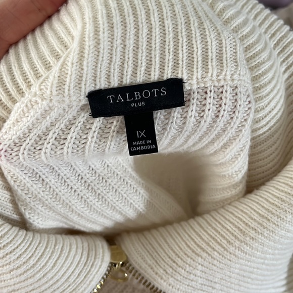Talbots collar half zip sweater size 1x - Picture 11 of 13